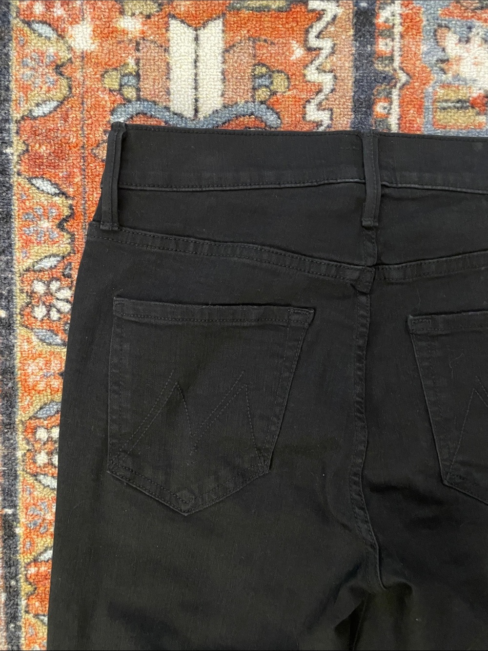 For Brittani - MOTHER The Mid Rise Dazzler Ankle Black Straight Leg Jeans | - Picture 9 of 11